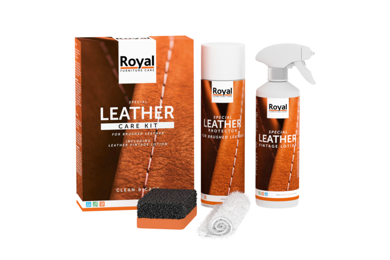 Brushed Leather Care Kit voor nubuck, suรจde en geschuurd leer