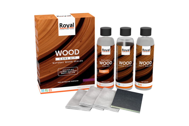 Wood Care Kit for untreated wood, furniture, parquet, and flooring
